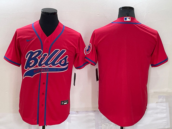 Men's Buffalo Bills Blank Pink Stitched Jersey